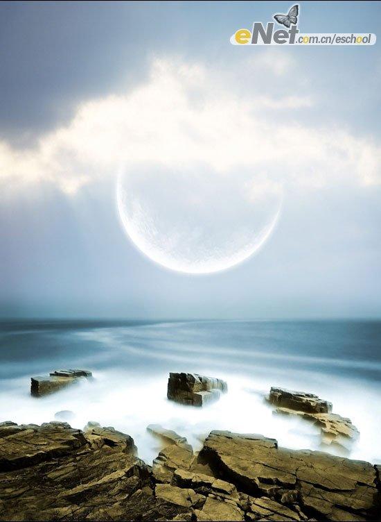 Photoshop照片合成：梦幻海岸之光