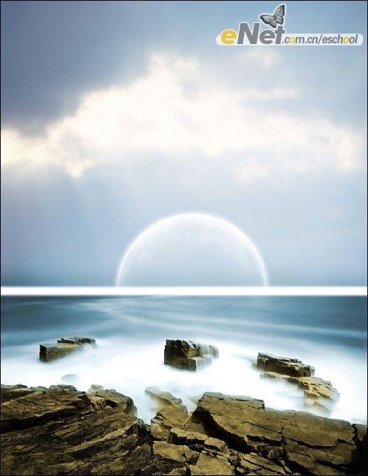 Photoshop照片合成：梦幻海岸之光