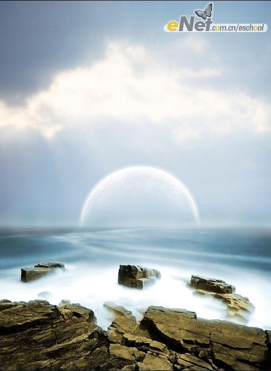 Photoshop照片合成：梦幻海岸之光