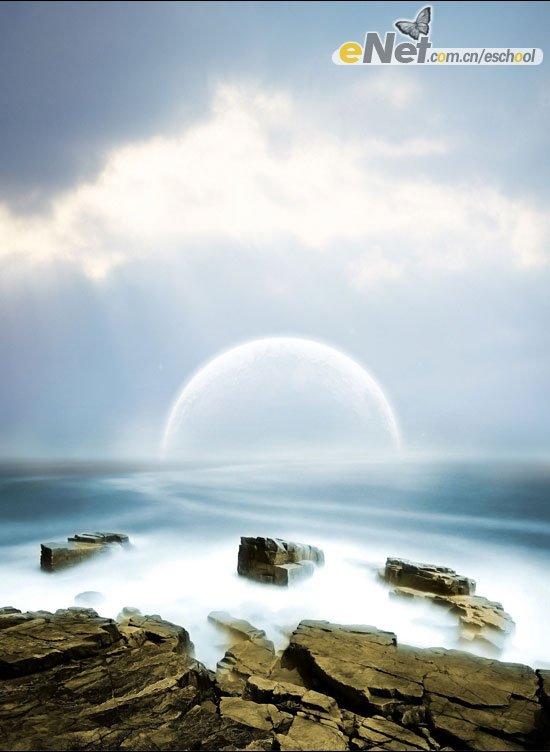 Photoshop照片合成：梦幻海岸之光