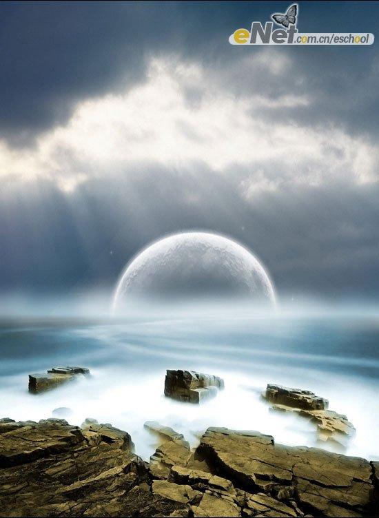 Photoshop照片合成：梦幻海岸之光