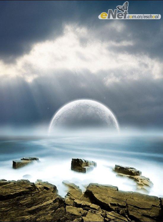 Photoshop照片合成：梦幻海岸之光