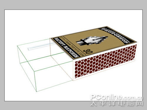 Photoshop渲染真实光影的3D火柴盒