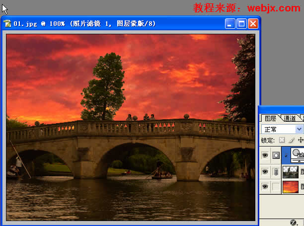 Photoshop图片合成教程：打造夕阳风景