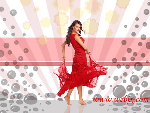 Photoshop画笔打造女生舞蹈艺术照片