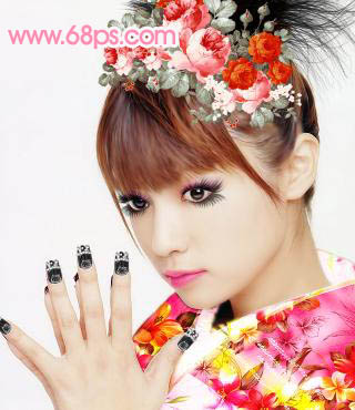 Photoshop照片教程:绝世惊艳女孩