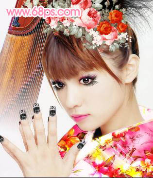 Photoshop照片教程:绝世惊艳女孩