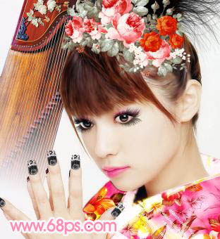 Photoshop照片教程:绝世惊艳女孩