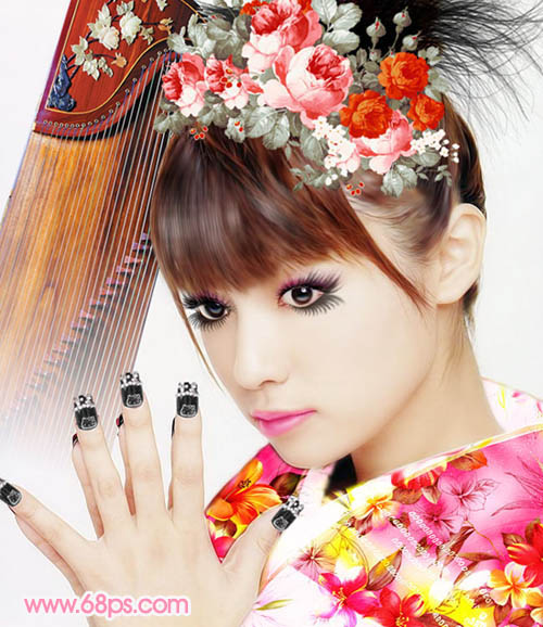 Photoshop照片教程:绝世惊艳女孩