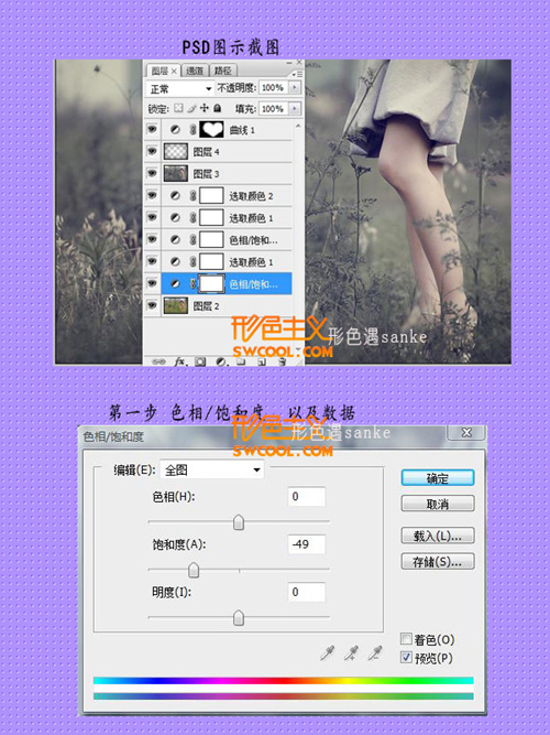 Photoshop调出一种柔和的怀旧色调