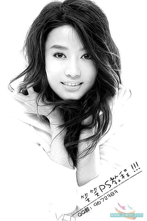 PS修图:女孩照片的磨皮和锐化