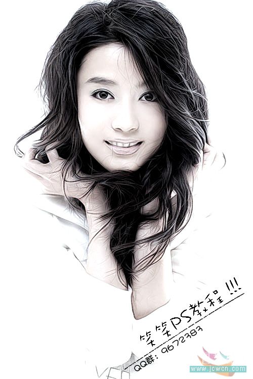 PS修图:女孩照片的磨皮和锐化