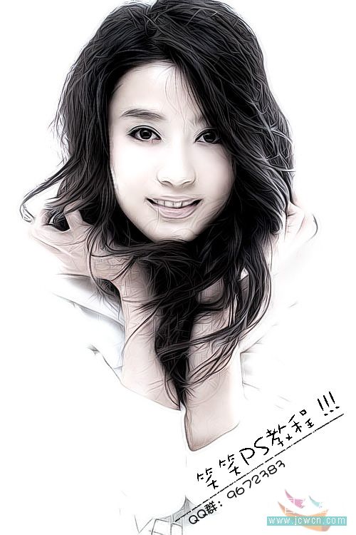 PS修图:女孩照片的磨皮和锐化