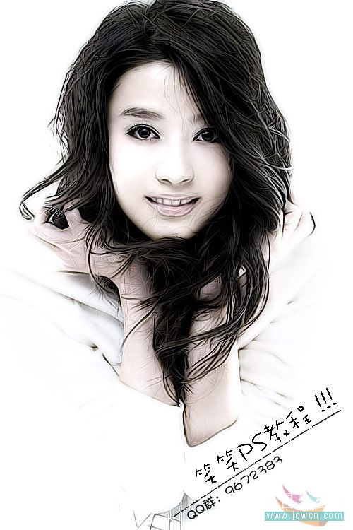 PS修图:女孩照片的磨皮和锐化