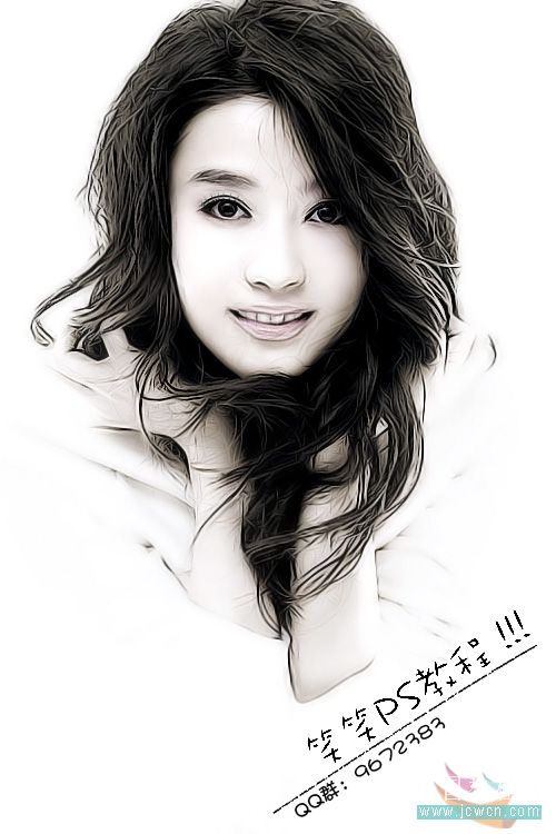 PS修图:女孩照片的磨皮和锐化