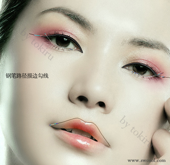 ps照片：冷艳女孩面部美容教程