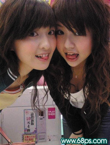 Photoshop制作青春可爱小女孩非主流