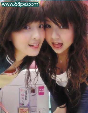 Photoshop制作青春可爱小女孩非主流