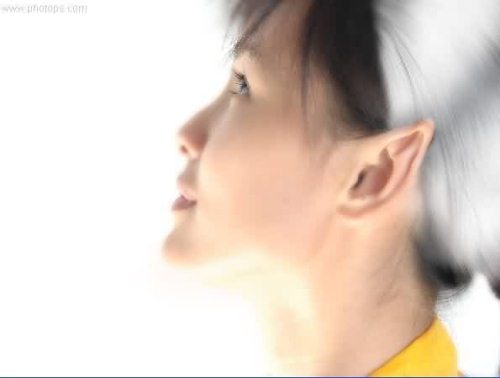 Photoshop照片处理：另类白发女孩