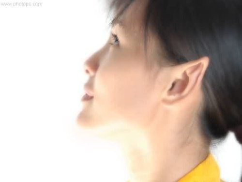 Photoshop照片处理：另类白发女孩