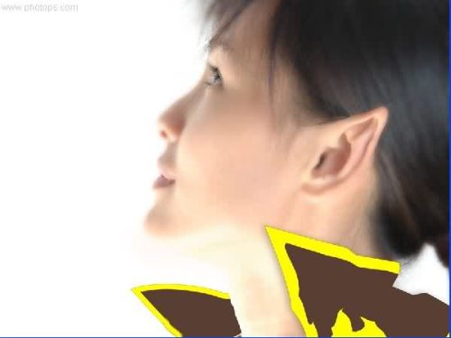 Photoshop照片处理：另类白发女孩