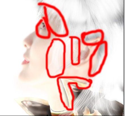 Photoshop照片处理：另类白发女孩