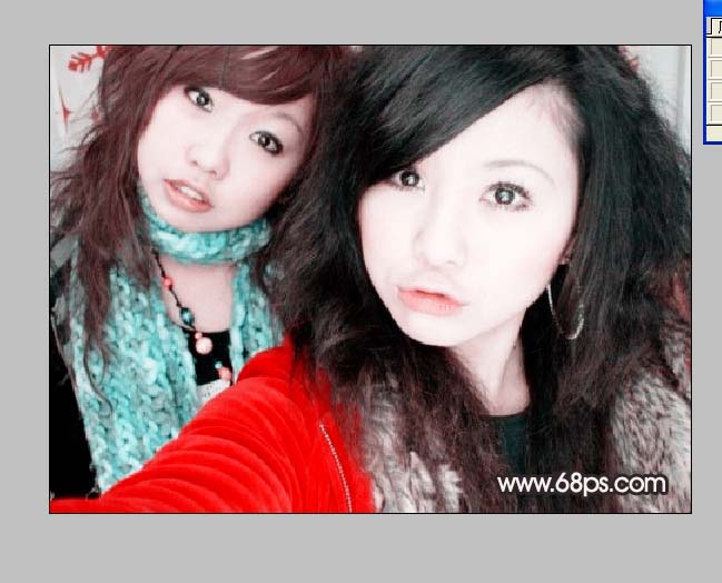 Photoshop教程：清晰脱俗靓丽女生照片