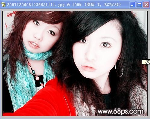 Photoshop教程：清晰脱俗靓丽女生照片