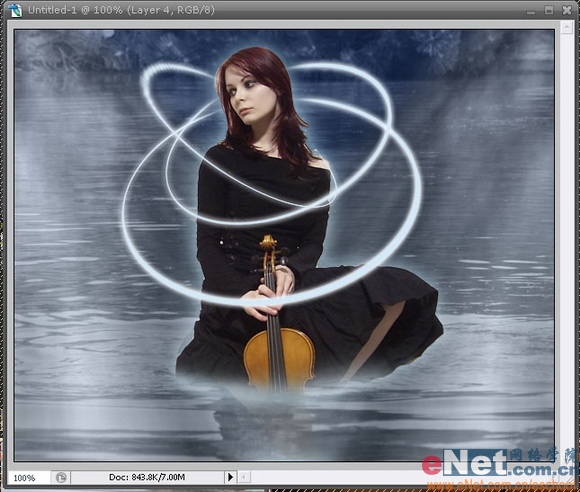 PS教程：普通MM照片变成艺术照片