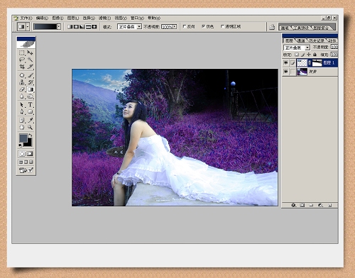 Photoshop处理艺术照片个性蝴蝶女孩