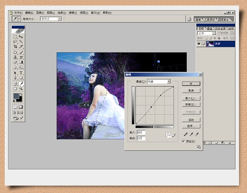 Photoshop处理艺术照片个性蝴蝶女孩