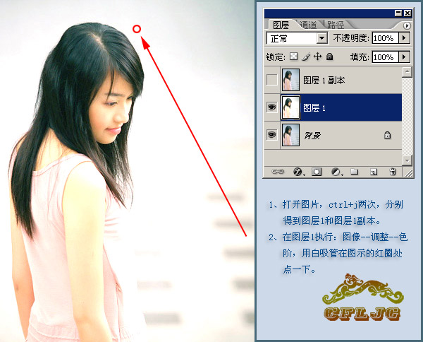 PS照片合成教程,夕阳中的女孩