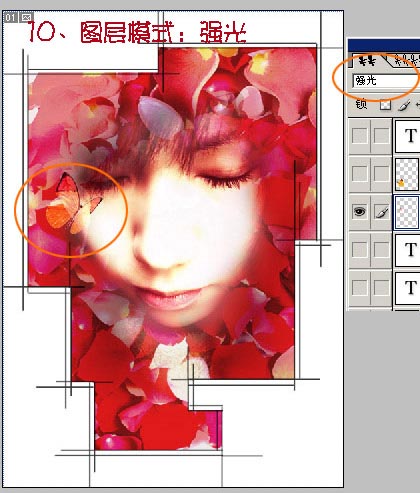 Photoshop为MM数码照片做花落花开签名