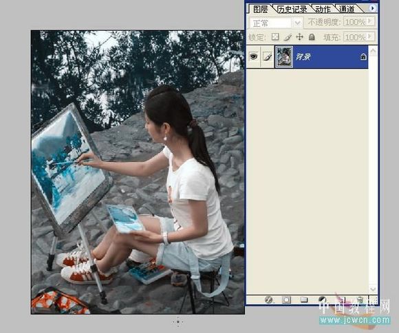 PS调色教程:蓝橙色调照片的制作方法
