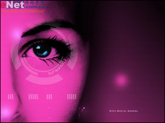 Photoshop教程:MM眼睛艺术处理效果_脚本之家jb51.net网络整理