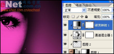 Photoshop教程:MM眼睛艺术处理效果_脚本之家jb51.net网络整理