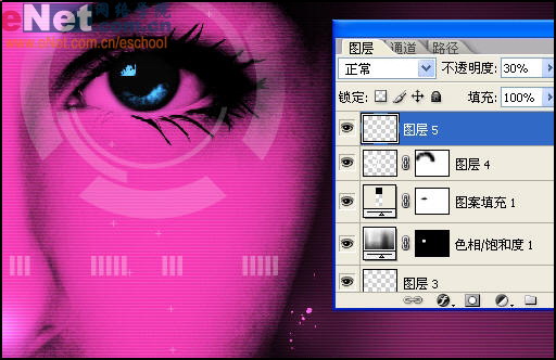 Photoshop教程:MM眼睛艺术处理效果_脚本之家jb51.net网络整理