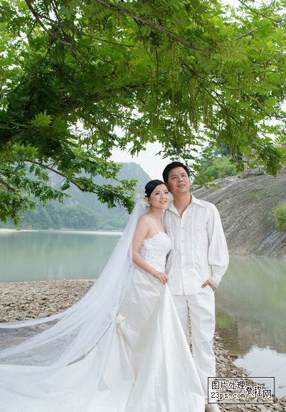 Photoshop的LAB模式美化风景婚纱照片_脚本之家jb51.net