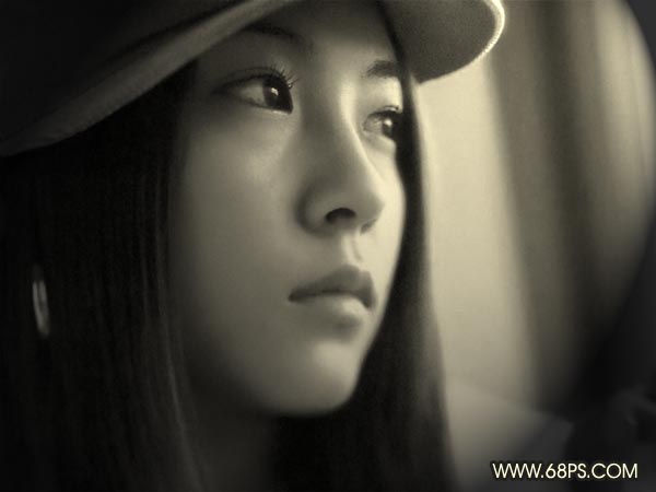 Photoshop照片处理教程:女孩在期盼什么?