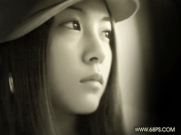 Photoshop照片处理教程:女孩在期盼什么?