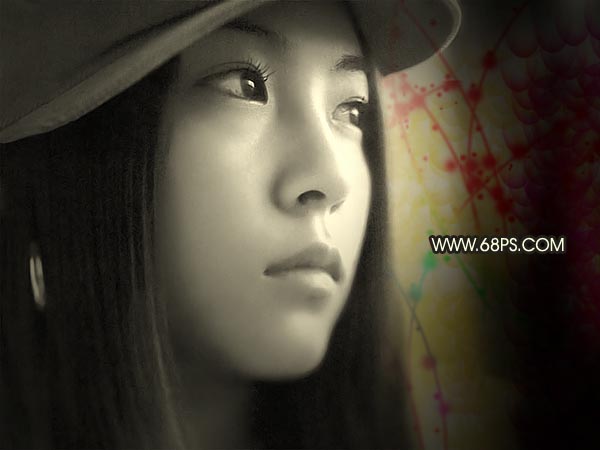 Photoshop照片处理教程:女孩在期盼什么?