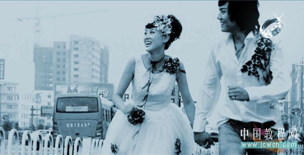 Phototshop教程:制作婚纱艺术照