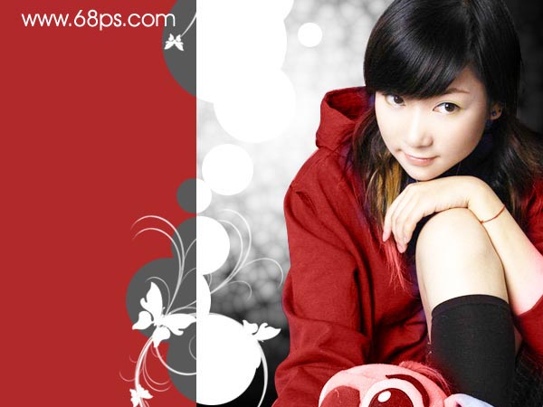 Photoshop教程:红衣MM照片制作_脚本之家jb51.net转载