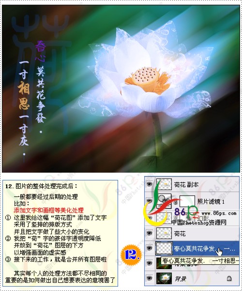 花卉照片处理 Photoshop照片处理教程_脚本之家jb51.net转载