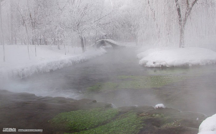 Photoshop处理照片为意境中的梦幻雪景