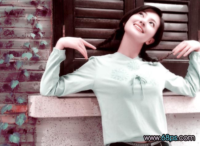 非主流ps教程:可爱MM照片色调调整_脚本之家jb51.net转载