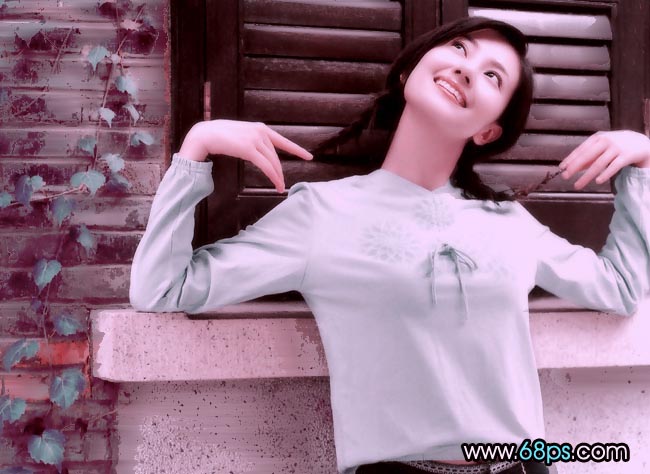 非主流ps教程:可爱MM照片色调调整_脚本之家jb51.net转载