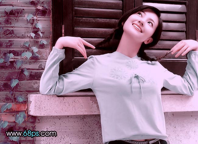 非主流ps教程:可爱MM照片色调调整_脚本之家jb51.net转载