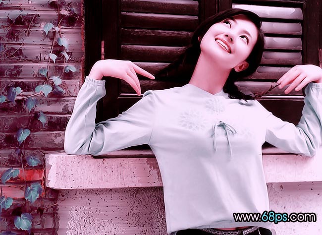 非主流ps教程:可爱MM照片色调调整_脚本之家jb51.net转载