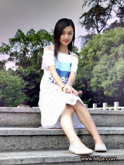 Photoshop教程:制作漂亮女孩